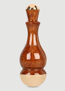 Bâtonnet ayurvédique Kansa artisanal à double extrémité pour le visage et les yeux, en bois massif et métal bronze, outil de spa détoxifiant - Product Image 5