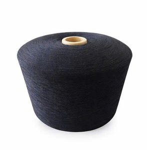 Hilo de Algodón 100% Open End Ne20/1 Negro Hilado a Rotor para Tejer y Coser - Product Image 2