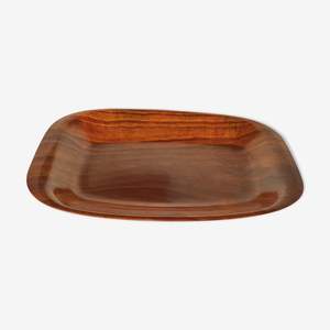 Plateau carré en bois personnalisé, assiette de table en bois, plateau en noyer et pin pour desserts, café et thé, plateau en bambou pas cher d'Inde - Product Image 1