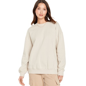 Sweat-shirt basique pour femme, col rond, tissu doux, pull-over pour un port quotidien confortable et pour la superposition - Product Image 1