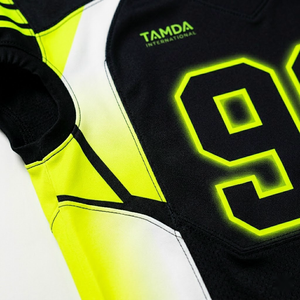 Uniforme d'entraînement de football américain pour adultes, taille plus |   Haut à manches courtes en polyester respirant de haute qualité, jersey cousu - Product Image 4