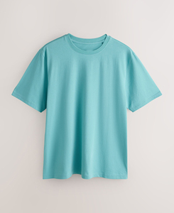 เสื้อยืดคอกลมแขนสั้นสไตล์วินเทจใหม่สำหรับผู้ชาย สีพื้น ผ้าฝ้ายถัก 100% ทรงปกติ สวมใส่สบาย รุ่น 2026 ขายส่ง - Product Image 3