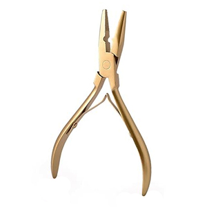 Stainless Steel Hair <b>Extension</b> Pliers Professional <b>Extension</b> Tool For Bead Locking And Hair Styling Tasks - Product Image 1