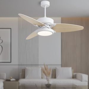 Ventilatore da soffitto intelligente a LED da 52 pollici Light Pro per interni con telecomando, bianco [Spedizione nel fine settimana non disponibile] - Product Image 3