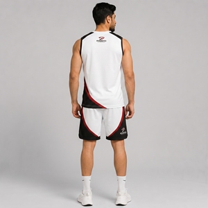 Conjunto de pantalones cortos sin mangas para hombre, conjunto deportivo ligero de dos piezas, ropa deportiva informal de tela transpirable para entrenamiento en el gimnasio y verano - Product Image 2
