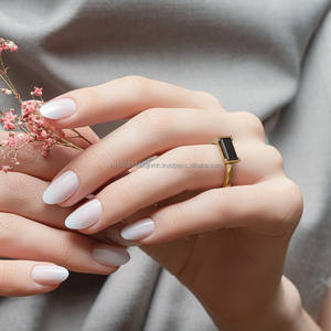 เพชรธรรมชาติสำหรับผู้หญิงแหวนหมั้นแหวนเพชรสีดำ14K แหวนซ้อนสีดำสีโรสโกลด์แหวนครึ่งนิรันดร์ - Product Image 3