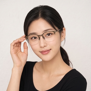 Monture de lunettes optiques anti-lumière bleue UV420, ronde, semi-cerclée, en titane léger, titane pur, sur mesure, RX, OEM - Product Image 6