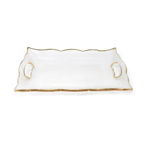 Luxury Antique Brass Coffee Serving Tray with Traditional Handmade CraftsmanshipArtisan Aluminium Craft Tray <b>Gift</b> <b>Hampers</b> - Product Image 4