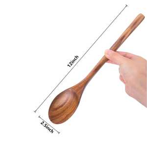 Juego de Cubiertos de Madera Modernos Ecológicos de la Mejor Calidad, Juego de Cucharas para Servir Ensaladas de Primera Calidad, Aptos para Lavavajillas, Duraderos - Product Image 2