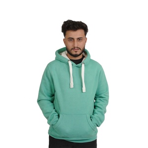 Sweat à capuche pour homme en coton molletonné, tissu doux, poche kangourou, sweat à capuche chaud, décontracté, vêtements d'hiver pour homme - Product Image 1