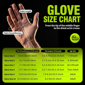 Comfortable Lightweight Leather Goalkeeper Gloves Waterproof Anti Slip <b>Hook</b> Loop Closure Full Finger Training Sports Football - Product Image 6