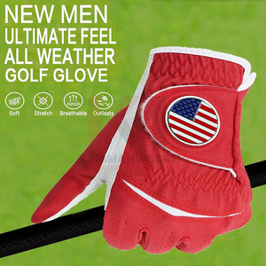 Guantes de Golf de Calidad de Exportación con Cierre Ajustable, Tela Transpirable en la Parte Posterior y Palma de Cuero de Alto Rendimiento - Product Image 6