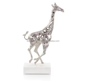 รูปปั้นตกแต่งบ้านทำจากอลูมิเนียมรูปปั้นประดับที่ไม่เหมือนใครทำด้วยมือของตกแต่งบ้าน impex - Product Image 2