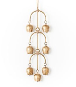 Campana de pared de hierro hecha a mano, decoración tradicional de granja para patio, balcón, patio interior y entrada. - Product Image 1