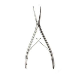คีมตัดกระดูกแบบสั่งทำพิเศษ Beyer Bone Rongeur แบบสปริงคู่ ข้อต่อแบบ Lap Joint ผลิตจากเหล็กกล้าไร้สนิมขัดเงา ใช้งานด้วยมือ นำกลับมาใช้ใหม่ได้ ได้รับมาตรฐาน CE MOL โดย Dentavex - Product Image 2