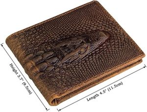 Portefeuille homme bifold style rétro, portefeuille court fait main, porte-cartes multiples, portefeuille en cuir fabriqué au Bangladesh - Product Image 6