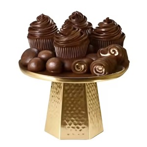 Modern Eco-Friendly Handmade Metal Cake Stand & Dessert <b>Display</b> <b>Table</b> Decoration Cupcake Holder Durable Serving Platform - Product Image 1