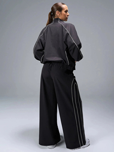 Wholesale Women's Wide Leg Track Pants <b>Lightweight</b> Training Sports Pants Elastic Waist Fitness Gym <b>Joggers</b> - Product Image 5