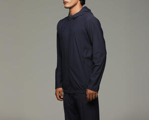 Ensemble de vêtements de sport imprimés sur mesure pour hommes, grande taille, respirant, anti-UV, en nylon, séchage rapide, survêtement de jogging, coupe-vent zippé - Product Image 6