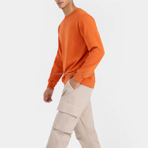 Sweatshirts à col rond personnalisés de haute qualité pour hommes Fabricants de vêtements d'hiver Nouvelle arrivée Technique de teinture unie entretenue OEM ODM - Product Image 3