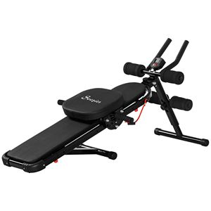 Panca per Addominali Regolabile e Pieghevole in Acciaio e Metallo con Cruncher e Bande di Resistenza per Bodybuilding, MOQ 1 Pezzo - Product Image 1