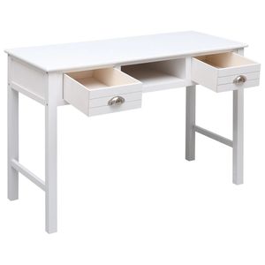 Escritorio de escritura de madera blanca 43,3 \ "x17.7 \" x29.9 \ "para uso en computadora - Product Image 3
