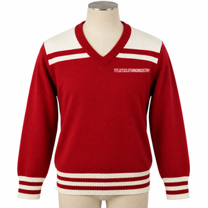 Pulls à col en V B2B 2026 pour les sororités/fraternités/écoles/collèges/universités, cardigans tricotés unisexes - Product Image 2