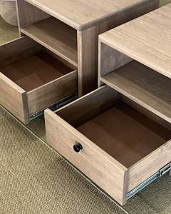 Modern Wooden Nightstand Bedside Table with 2 Drawers Accent Side <b>Cabinet</b> for Bedroom Living Room - Product Image 2