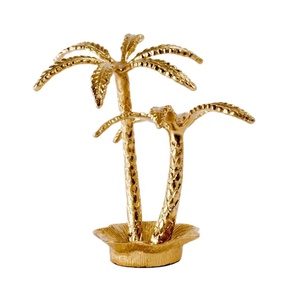 Support à bijoux en aluminium finition or palmier, vente chaude, rangement pour collier, boucles d'oreilles, bracelet, cadeau pour femmes - Product Image 1