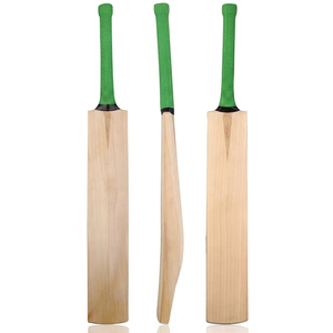 Bate de Críquet Profesional de Grado 1 de Madera de Sauce Inglés, Tamaño Completo, con Agarre de Textura Verde, Personalizado con Logotipo Directo de Fábrica 2026 - Product Image 1
