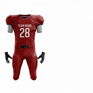 Sublimation Printing Breathable Moisture Wicking Quick Dry Football Uniform Bulk Team Jersey Set Tackle Twill Embroidery - Product Image 2