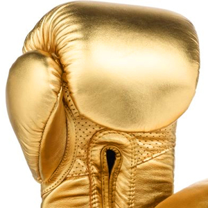 Guantes de Boxeo Dorados de PU con Correa de Muñeca Ajustable con Velcro para Artes Marciales - Product Image 3