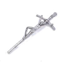 Croix de cercueil élancée en aluminium, faite à la main, écologique et moderne, pour fournitures funéraires