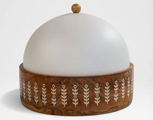 Calentador de Comida Decorativo Premium con Base de Madera, Cazuela Moderna de Estilo Árabe para Servir en Buffet, Presentación de Platos - Product Image 1