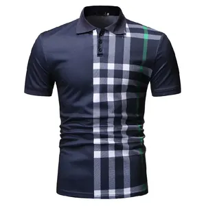 Chemises polo décontractées pour hommes, nouvelle collection, design tendance, logo personnalisé, couleur unie, coton, grandes tailles. - Product Image 2