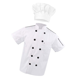 Nuevas Camisas de Chef Personalizadas de Manga Corta, Transpirables, de Algodón Ligero y Duradero, con Color y Logotipo Personalizados, Pantalones de Trabajo Unisex Listos para Usar - Product Image 2