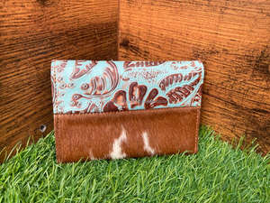 กระเป๋าใส่เหรียญทำจากหนังขนสัตว์ลายนูนทำมือของจริงสี่เหลี่ยมผืนผ้าเคสใส่บัตรเครดิตขนาดเล็กน่ารัก - Product Image 5