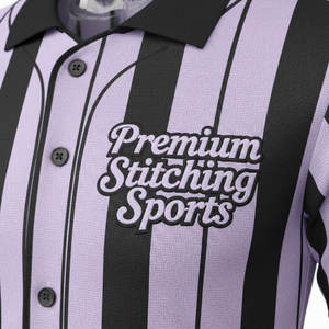 Conjunto de uniforme de béisbol unisex, conjunto de camiseta de béisbol con rayas sublimadas, pantalón de béisbol con estampado digital, camiseta de softbol con botones frontales - Product Image 4