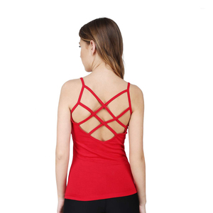 Wholesale Premium Quality Women's Tank <b>Tops</b> Quick Dry Breathable 100% Cotton Jersey Fabric OEM Service Gym Wear Custom Colors - Product Image 4