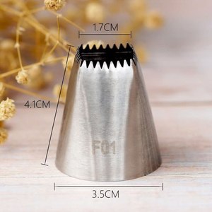 Wholesale Stainless Steel Pillar Shape Heat Resistant Piping Nozzle Card Set for DIY Baking & <b>Dessert</b> Use - Product Image 3