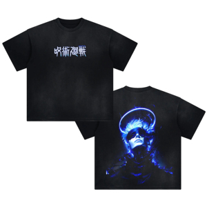 เสื้อยืดคอตตอนสั่งทำระดับไฮเอนด์ ลายกราฟิกปลาอนิเมะญี่ปุ่น ทรงหลวม สไตล์สตรีทแวร์ จากผู้ผลิต - Product Image 4