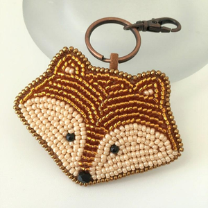 Porte-clés suspendus personnalisables brodés de perles modernes pour le voyage, étiquettes de sac faites à la main de haute qualité - Product Image 2