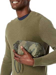 Wholesale Custom Hooded Canvas Men's Puffer <b>Jacket</b> Warm Winter Lightweight <b>Packable</b> Quilted Puffy Coat - Product Image 5