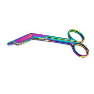 Tijeras para Vendajes Lister Multicolores Premium de 14 cm y 18 cm, Recubrimiento de Plasma, Acero Inoxidable Arcoíris, Instrumentos Quirúrgicos y de Enfermería, CE ISO - Product Image 1
