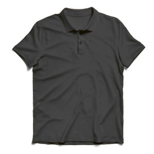 Polo pour homme à manches courtes, tricoté, motif uni, coupe classique, logo personnalisé imprimé sur le devant, respirant, design boutonné, 220 grammes - Product Image 6