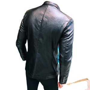 Customizable OEM High Quality Winter <b>Jacket</b> <b>for</b> <b>Men</b> Genuine Leather Canvas Front Logo Quick Dry Breathable Zipper Closure Sale - Product Image 4