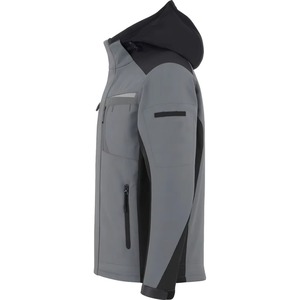 Chaqueta de Invierno para Hombre con Capucha, Forro Polar, Resistente al Viento, Suave y Cálida, Cierre Completo, Corte Regular, Informal, para Trabajo al Aire Libre, Color Sólido - Product Image 3