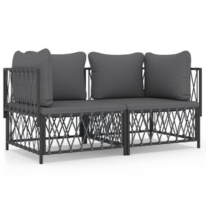 Set Lounge da Giardino Antracite - Product Image 2