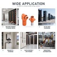 Connecteur de borne en cuivre pour armoire de stockage d'énergie à batterie au lithium, à une seule broche, IP67