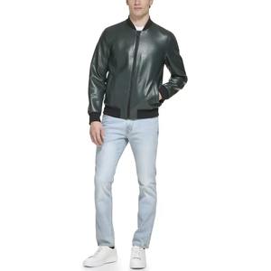 Vestes en cuir PU pour hommes de qualité supérieure, style populaire, vente en gros, avec fermeture éclair, prix abordable, veste en tissu toile - Product Image 5